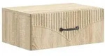 vidaXL Wandmontierter Nachttisch Sonoma-Eiche 49 x 34,5 x 20 cm