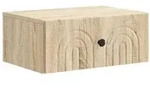 vidaXL Wandmontierter Nachttisch Sonoma-Eiche 49 x 34,5 x 20 cm