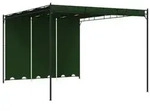 vidaXL Pavillon 4 x 3 x 2,3 m Gr&uuml;n Polyester und Stahl