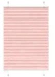 vidaXL Plissee Rosa 85x100 cm Stoffbreite 84,4 cm Polyester