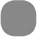 vidaXL Pool Bodenschutzmatte 25 Stk. &Oslash; 292 cm Rund EVA-Schaum Grau