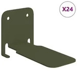 vidaXL Schwebendes Regal mit Regal 24 pcs Olive Gr&uuml;n 6 x 10,8 x 6,6 cm