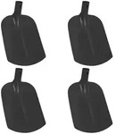 vidaXL Schaufelkopf 4 pcs Schwarz 34,5 x 24 cm