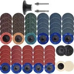 "NYXCL 60Pcs 2 Zoll Quick Change Sanding Discs Set 2Pcs 1/4"Halter Die Schleifer