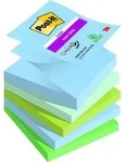 Haftnotizblock Super Sticky Z-Notes Oasis Collection - 76 x 76 mm sortiert 5x 90.