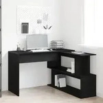 vidaXL Schreibtisch Schwarz Eiche 200x50x76 cm Holzwerkstoff