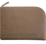 Rhodia Rhodiarama Etui aus Kunstleder mit Rei&szlig;verschluss, 16x22 cm Taupe 116625C