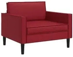 vidaXL XL-Sessel Bordeauxrot Kunstleder