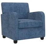 vidaXL Sessel Blau Chenille