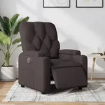 vidaXL Relaxsessel Elektrisch Dunkelbraun Stoff