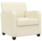 vidaXL Sessel Creme Samt