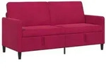 vidaXL Sofa mit Stauraum Weinrot 172 x 78 x 87 cm Polyester