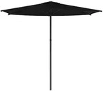 vidaXL Garten-Sonnenschirm 270 x 270 cm Polyester Rechtwinklig Schwarz