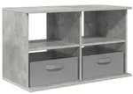 vidaXL TV-St&auml;nder mit Schubladen Beton Grau 79 x 40 x 48 cm