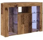 vidaXL Eck-LED-TV-Schrank Altholz 107 x 40 x 68 cm Holzwerkstoff