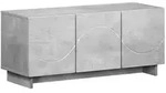 vidaXL TV-Lowboard 90 x 34,5 x 40 cm Betongrau Holzwerkstoff