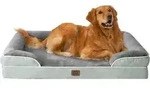 Hundebett L 112 x B 81 x H 17.5 cm Gr&auml;uliches Gr&uuml;n