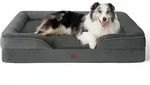 Hundebett orthop&auml;disch rutschfest L 106 x B 80 x H 17 cm Dunkelgrau
