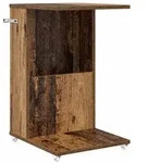 vidaXL Beistelltisch Mit Rad Altholz 40 x 35 x 60 cm Holzwerkstoff