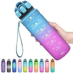 Trinkflasche Kinder Auslaufsicher Tritan BPA 700 ml Blau-lila