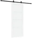 vidaXL Schiebet&uuml;r ORKDAL Wei&szlig; 83 x 202 cm Massives Kiefernholz