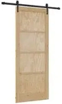 vidaXL Schiebet&uuml;r ORKDAL Natur 86 x 211 cm Massives Kiefernholz