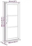 vidaXL Vordert&uuml;r Wei&szlig; 108 x 208 cm PVC