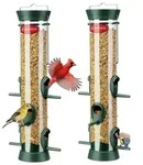 Vogelfutterspender 38cm mit 6 Anflugstangen, f&uuml;r Wildv&ouml;gel, ganzj&auml;hrige