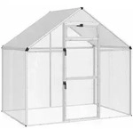 vidaXL Vogelk&auml;fig Silber 181,5 x 110,5 x 173,5 cm
