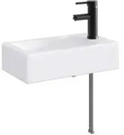 vidaXL Waschbecken f&uuml;rs Badezimmer Matt Schwarz 45,5 x 25,5 x 13 cm