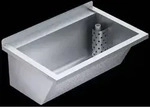 KWC Waschtrog, SIRIUS, Edelstahl, 750x354x500 mm, Ablauf Rechts