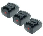 EXTENSILO 3x Akku kompatibel mit Rokamat WDVS Werkzeug (5000 mAh, Li-Ion, 18 V)