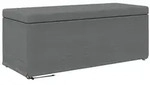vidaXL Hocker Dunkelgrau 101 x 41 x 40 cm Stoff und Pressholz