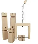 EDUPLAY 170384 Fr&ouml;belturm, natur, 8-teilig (1 Set)