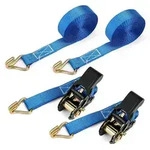 6M Spanngurte mit Ratsche - 25MM Spanngurt mit J Haken T&Uuml;V/GS Zertifiziert mit