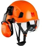 Mustbau Sicherheitshelm-Set, EN397 Schutzhelm mit Ohr- und Gesichtsschutz,
