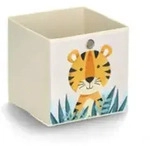 Zeller Tiger Aufbewahrungsbox beige 28,0 x 28,0 x 28,0 cm