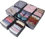 Faltbare Stoff Schubladen Organizer 8er Set Kleidung Aufbewahrungsbox
