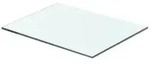 vidaXL Regalboden Glas Transparent 40 cm x 25 cm