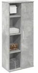 vidaXL Badezimmerschrank mit Rollenhalter Betongrau 39x22x90 cm