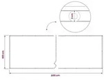 vidaXL Balkon Sichtschutz 180 x 800 cm Stoff mit PU-Beschichtung