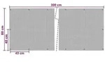vidaXL Balkonsichtschutz mit &Ouml;sen Schwarz