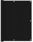 vidaXL Balkon-Sichtschutz Schwarz 120x500 cm Oxford-Gewebe