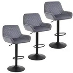 ralex-chair Barhocker 3er Set, H&ouml;henverstellbare Drehbare Barhocker aus...
