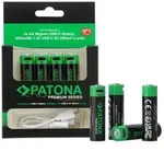 PATONA Premium USB-C 4x AA Akkus Lithium 1.5V 3000mWh aufladbar mit 1 zu 2 USB-C