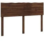 vidaXL Baumkanten-Kopfteil ROSTOCK Dunkelbraun 160 cm