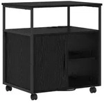 vidaXL Schrank mit Ladestation Schwarz Eichen-Optik 61 x 46 x 67 cm
