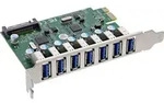 InLine Schnittstellenkarte 7x USB-A 3.2 Gen.1 PCIe mit SATA Stromanschluss Diese