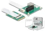 Delock Konverter Mini PCIe Stecker zu PCI Express x1 Slot mit flexiblem Kabel un