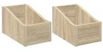 vidaXL LP Plattenbox 2 stk. Sonoma-Eiche 18 x 32 x 18 cm Holzwerkstoff